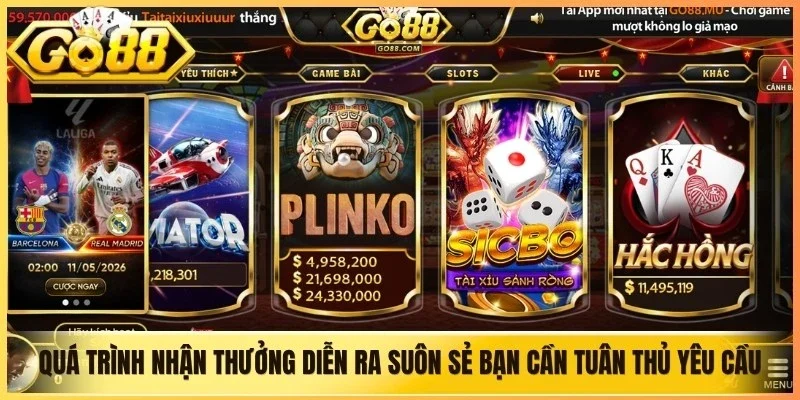 Để quá trình nhận thưởng diễn ra suôn sẻ bạn cần tuân thủ đủ yêu cầu